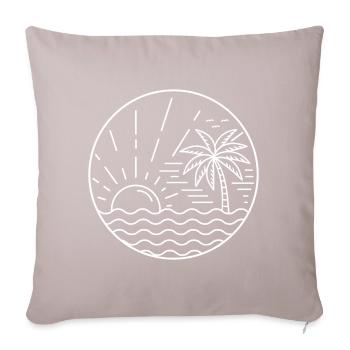 Sunset Circle - Sofakissenbezug 45 x 45 cm - helles Taupe - Vorne
