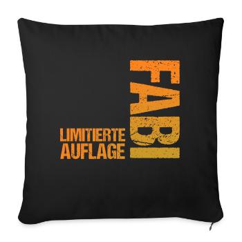 Fabien - Housse de coussin décorative 45 x 45 cm - noir - Devant