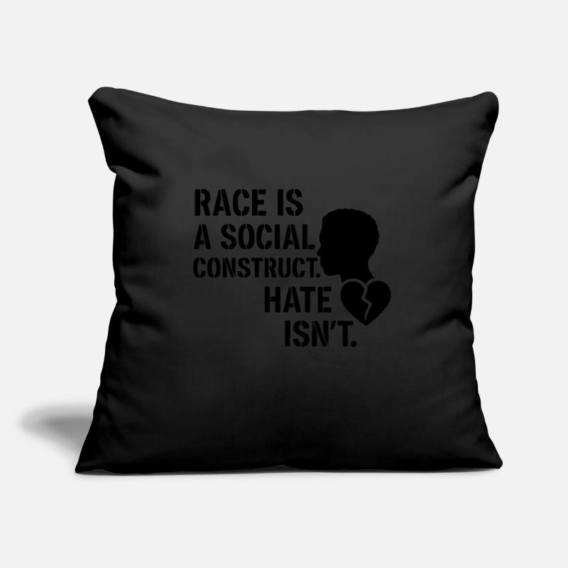 Hate is no social construct Sofakissenbezug 45 x 45 cm