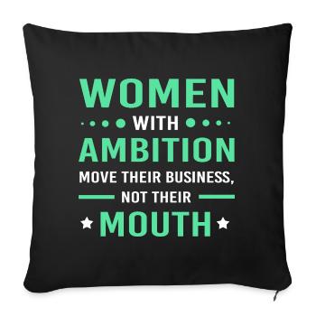 Entrepreneur - Housse de coussin décorative 45 x 45 cm - noir - Devant