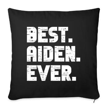 Best Aiden Ever Retro Gift Saying Birthday - Sofa pillowcase 17,3'' x 17,3'' (45 x 45 cm) - black - Front