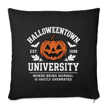 Halloweentown University - Halloween Design Motif - Sofa pillowcase 17,3'' x 17,3'' (45 x 45 cm) - black - Front