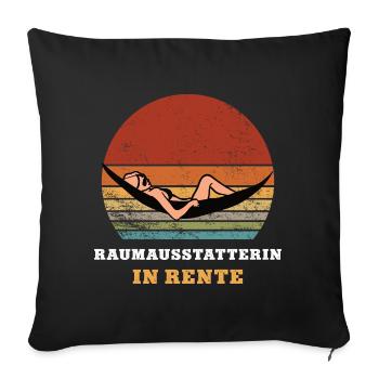 Interior Decorator Pension Retirement Pensioner Thank You - Sofa pillowcase 17,3'' x 17,3'' (45 x 45 cm) - black - Front
