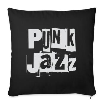 Punk Jazz Fusion - Sofa pillowcase 17,3'' x 17,3'' (45 x 45 cm) - black - Front