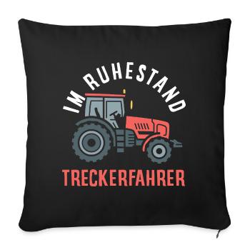 Tractor Driver Retirement Profession Pension Funny - Sofa pillowcase 17,3'' x 17,3'' (45 x 45 cm) - black - Front