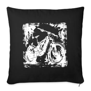 Mountain Bike Lover Graphic - Sofa pillowcase 17,3'' x 17,3'' (45 x 45 cm) - black - Front