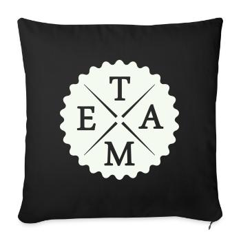 Team - Sofakissenbezug 45 x 45 cm - Schwarz - Vorne