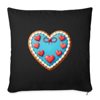 Cadeau pour la fête des mères : Idée de cadeau pour la fête des mères - Housse de coussin décorative 45 x 45 cm - noir - Devant