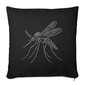 Moustique, moustique - Housse de coussin décorative 45 x 45 cm - noir - Devant