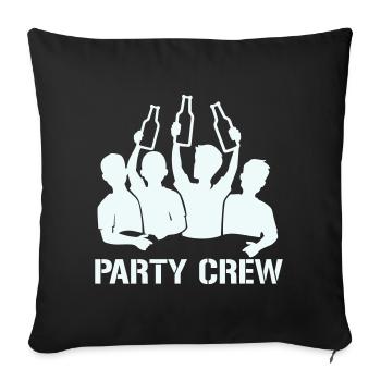 Équipe de la Bottle Raise Party - Housse de coussin décorative 45 x 45 cm - noir - Devant