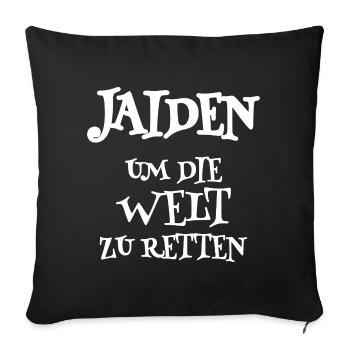 Jaiden als Spruch - Sofakissenbezug 45 x 45 cm - Schwarz - Vorne