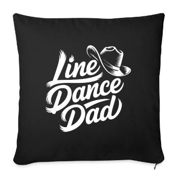 Line Dance Dad - Sofa pillowcase 17,3'' x 17,3'' (45 x 45 cm) - black - Front