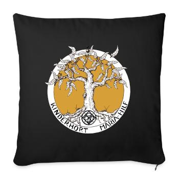 Kinderhort  - Sofakissenbezug 45 x 45 cm - Schwarz - Vorne