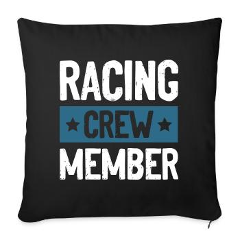 Racing Crew - Sofakissenbezug 45 x 45 cm - Schwarz - Vorne