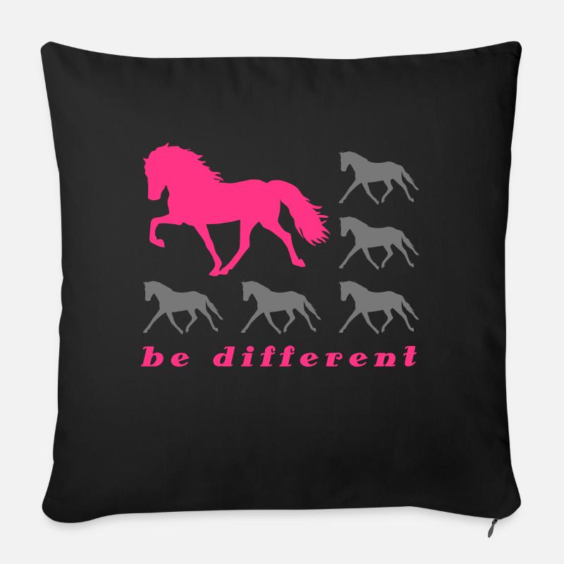 Be Different grey - Sofakissenbezug 45 x 45 cm - Schwarz