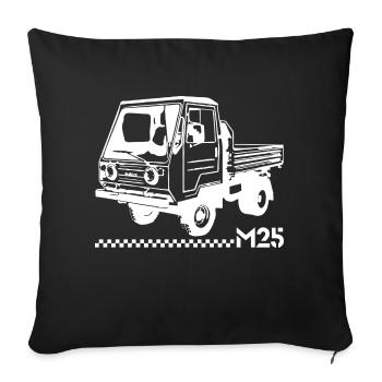 Multicar M25 Neu - Sofakissenbezug 45 x 45 cm - Schwarz - Vorne