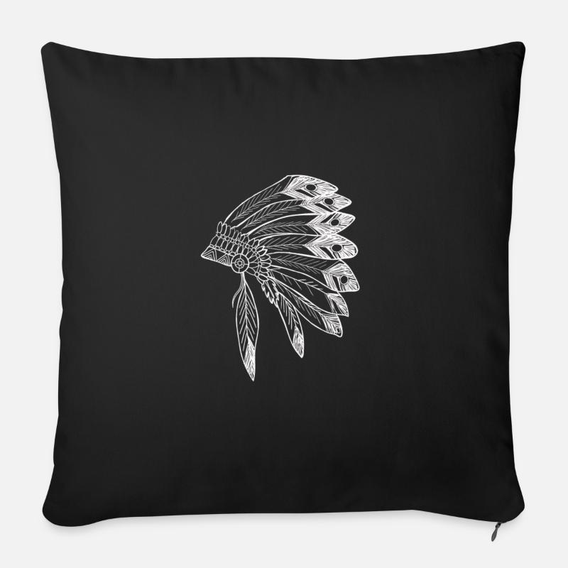 Apache - Sofakissenbezug 45 x 45 cm - Schwarz