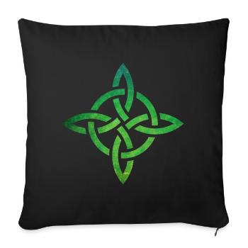 Celtic Knot - Sofakissenbezug 45 x 45 cm - Schwarz - Vorne
