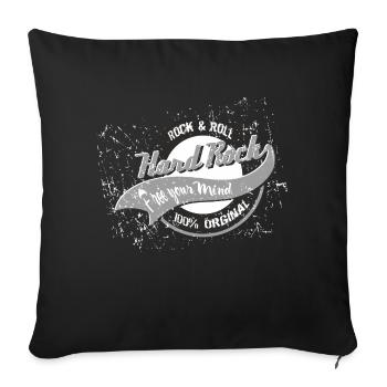 Hard Rock - Sofakissenbezug 45 x 45 cm - Schwarz - Vorne