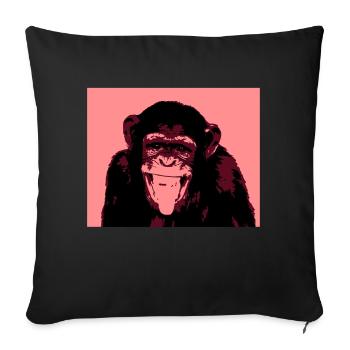 AFFE - Sofakissenbezug 45 x 45 cm - Schwarz - Vorne