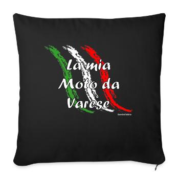 la_mia_moto_varese_white - Sofa pillowcase 17,3'' x 17,3'' (45 x 45 cm) - black - Front