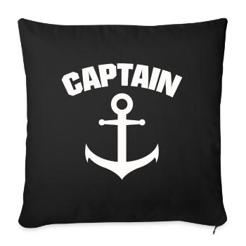 CAPITAINE ANCRE T-SHIRT - Housse de coussin décorative 45 x 45 cm - noir - Devant