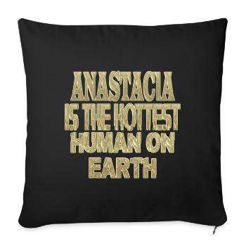 Anastacia - Housse de coussin décorative 45 x 45 cm - noir - Devant