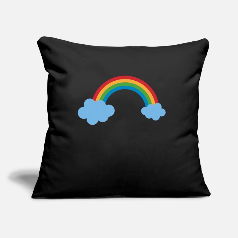 rainbow sun clouds weather rainbow sun cloud39 Sofa pillowcase 17,3'' x 17,3'' (45 x 45 cm)