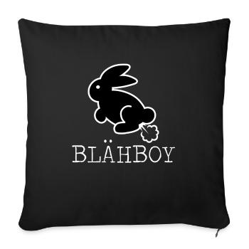 BLÄHBOY - Sofakissenbezug 45 x 45 cm - Schwarz - Vorne