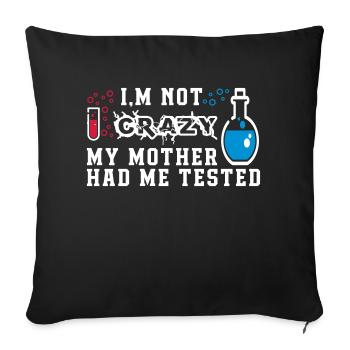 JE NE SUIS PAS FOU - Housse de coussin décorative 45 x 45 cm - noir - Devant
