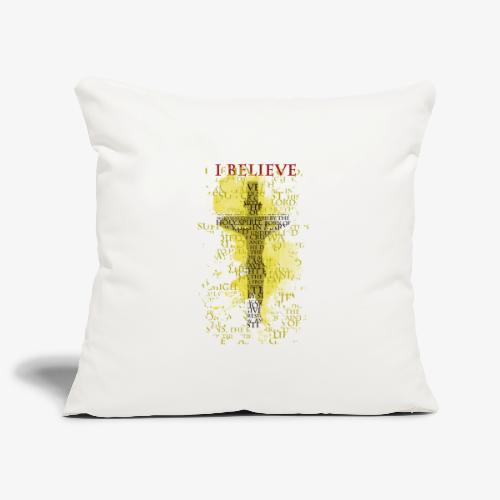 I believe / wierzę (yellow-żółty) - Poszewka na poduszkę 45 x 45 cm