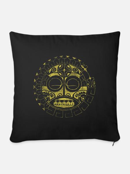 Tiki Harmonie - Sofakissenbezug 45 x 45 cm - Schwarz