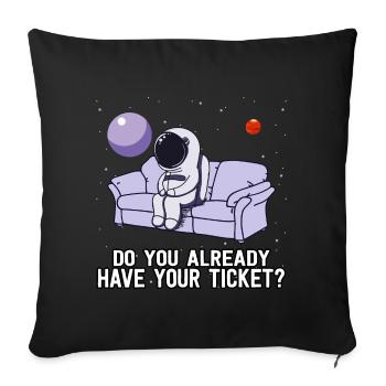 Planet Astronaut Space Space Idée cadeau - Housse de coussin décorative 45 x 45 cm - noir - Devant