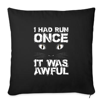 Cat kitten meow domestic cat cat eye cat dam - Sofa pillowcase 17,3'' x 17,3'' (45 x 45 cm) - black - Front