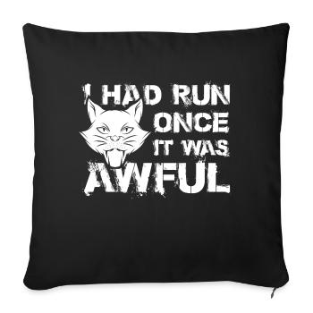 Cat kitten meow domestic cat cat eye cat dam - Sofa pillowcase 17,3'' x 17,3'' (45 x 45 cm) - black - Front