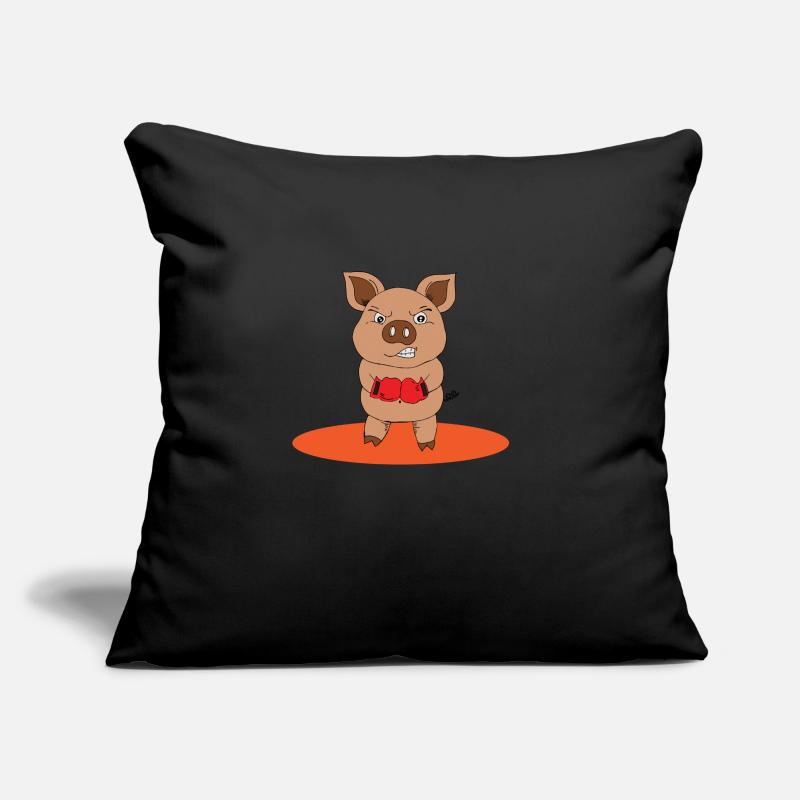 Cochon de boxe Housse de coussin décorative 45 x 45 cm