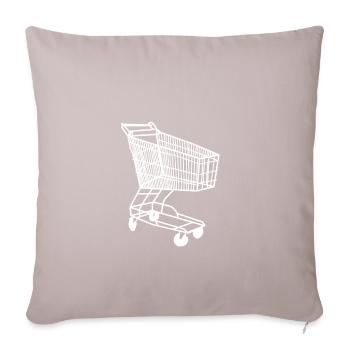 Shopping Cart Style Gift - Sofa pillowcase 17,3'' x 17,3'' (45 x 45 cm) - light taupe - Front
