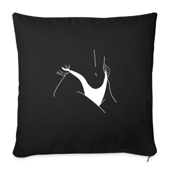 Sexy mom wife bombshell - Sofa pillowcase 17,3'' x 17,3'' (45 x 45 cm) - black - Front