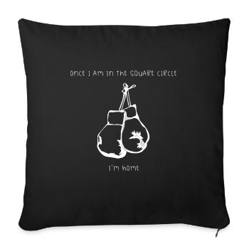 Boxing Muay Thai MMA - Sofa pillowcase 17,3'' x 17,3'' (45 x 45 cm) - black - Front