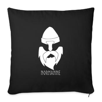 Norman - Sofa pillowcase 17,3'' x 17,3'' (45 x 45 cm) - black - Front