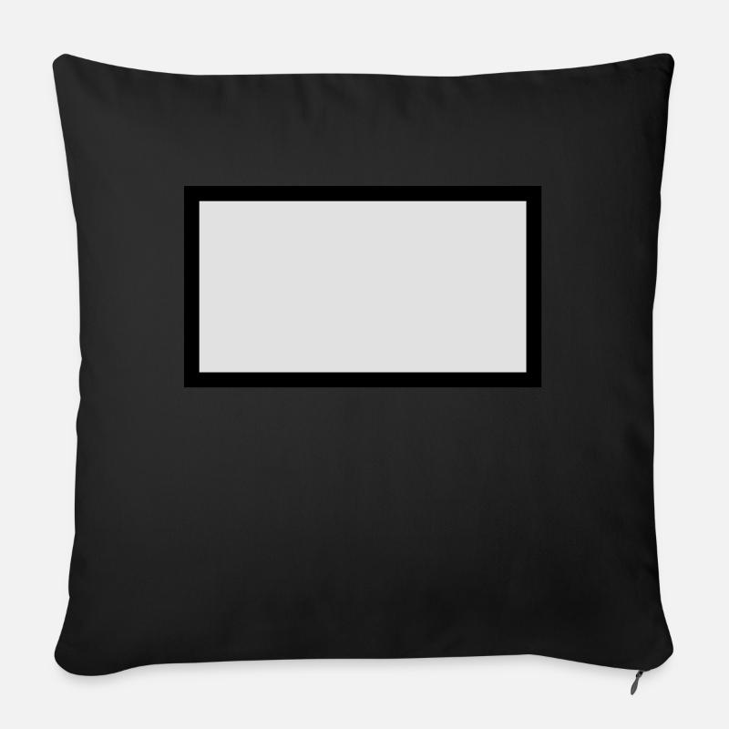 blackbox - Housse de coussin décorative 45 x 45 cm - noir