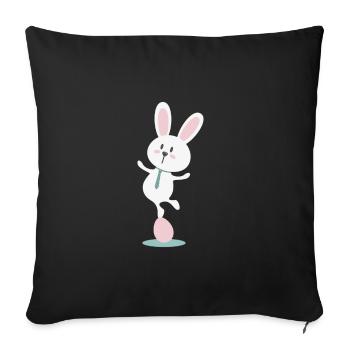 Énonciations anniversaire amis fête musique travail BFF - Housse de coussin décorative 45 x 45 cm - noir - Devant