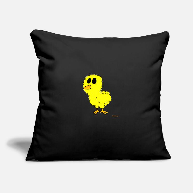 Poussin / jeune Housse de coussin décorative 45 x 45 cm