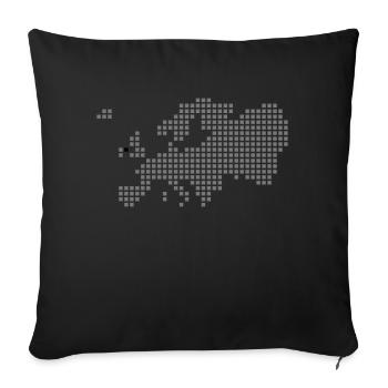 Belfast Dublin Northern Ireland - Sofa pillowcase 17,3'' x 17,3'' (45 x 45 cm) - black - Front