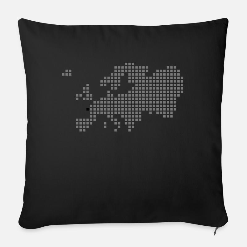 Brest Rennes Bretagne - Sofakissenbezug 45 x 45 cm - Schwarz