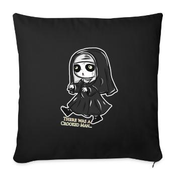Valac nun halloween gift - Sofa pillowcase 17,3'' x 17,3'' (45 x 45 cm) - black - Front