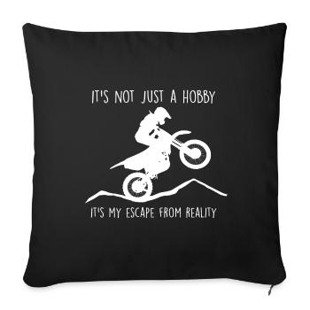 it s not just a hobby Motocross passion - Sofakissenbezug 45 x 45 cm - Schwarz - Vorne