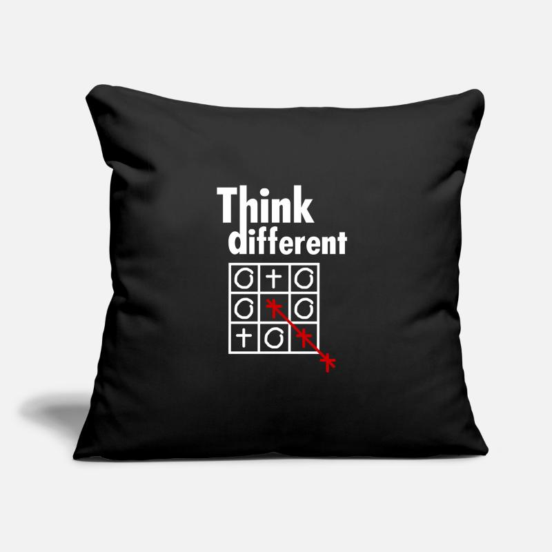 Pensez différent B Housse de coussin décorative 45 x 45 cm