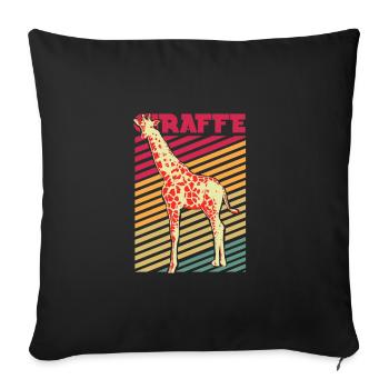 safari - Sofa pillowcase 17,3'' x 17,3'' (45 x 45 cm) - black - Front