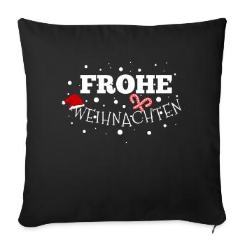 Joyeux noel - Housse de coussin décorative 45 x 45 cm - noir - Devant